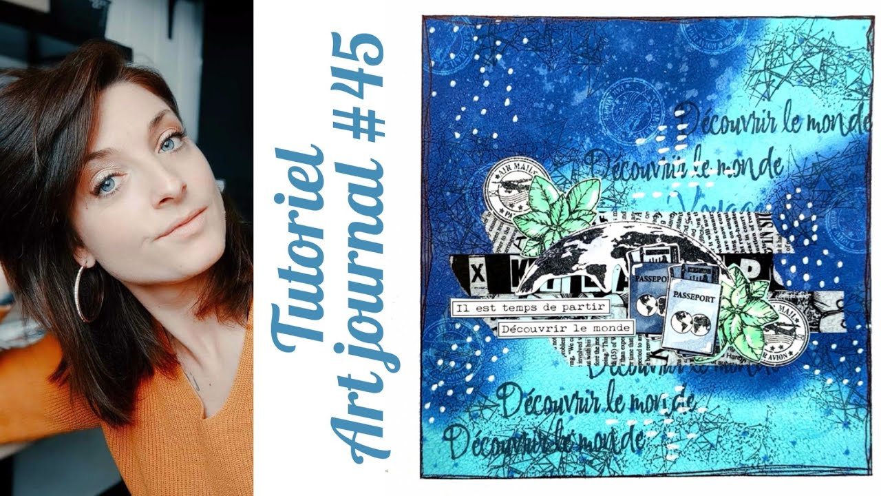 Tutoriel art journal #45 fond aux distress oxides