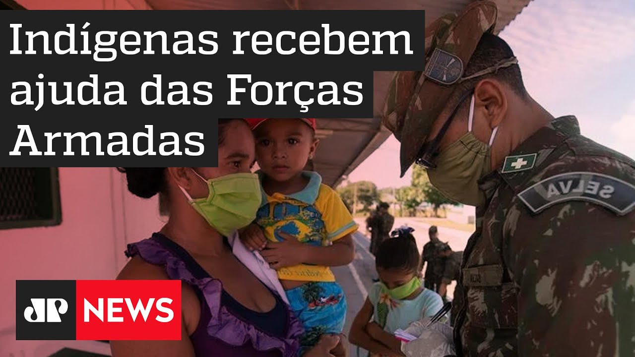 Indígenas recebem ajuda das Forças Armadas durante a pandemia