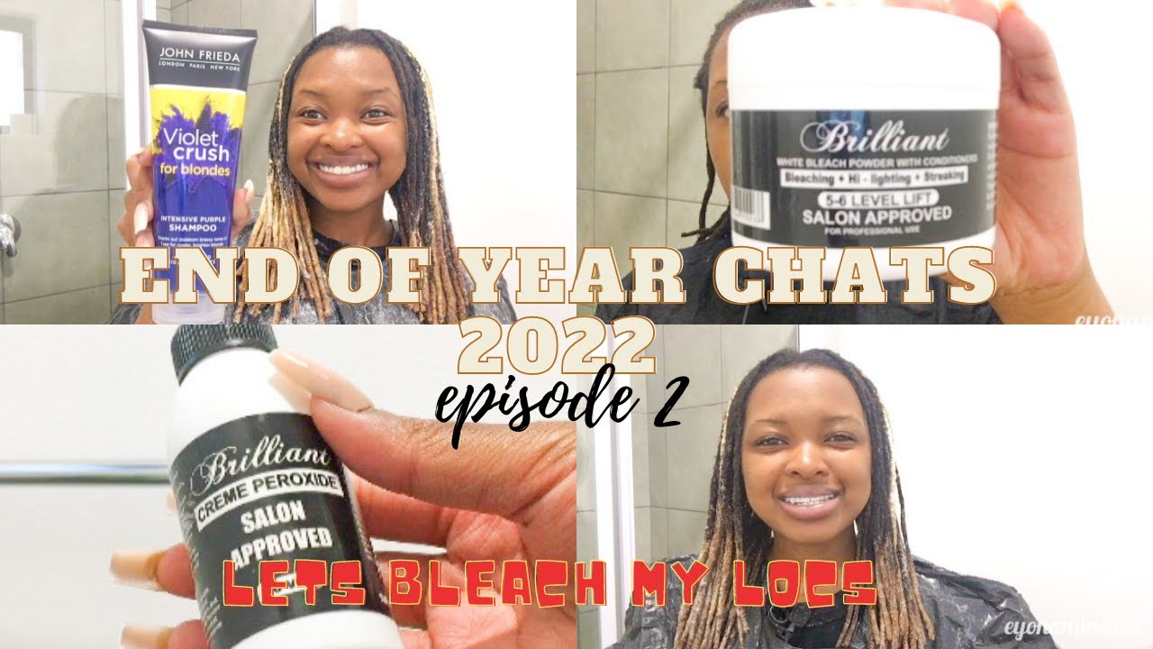 HOW TO: BLEACHING LOCS BEFORE COLOURING | WEIGHT GAIN & LETTING GO OF 2022|Learning Patience in 2023