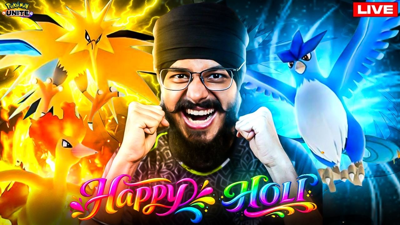 HAPPY HOLI DOSTON! Pokemon Unite Live  #iQOO15R #iQOO #iQOOS8UL