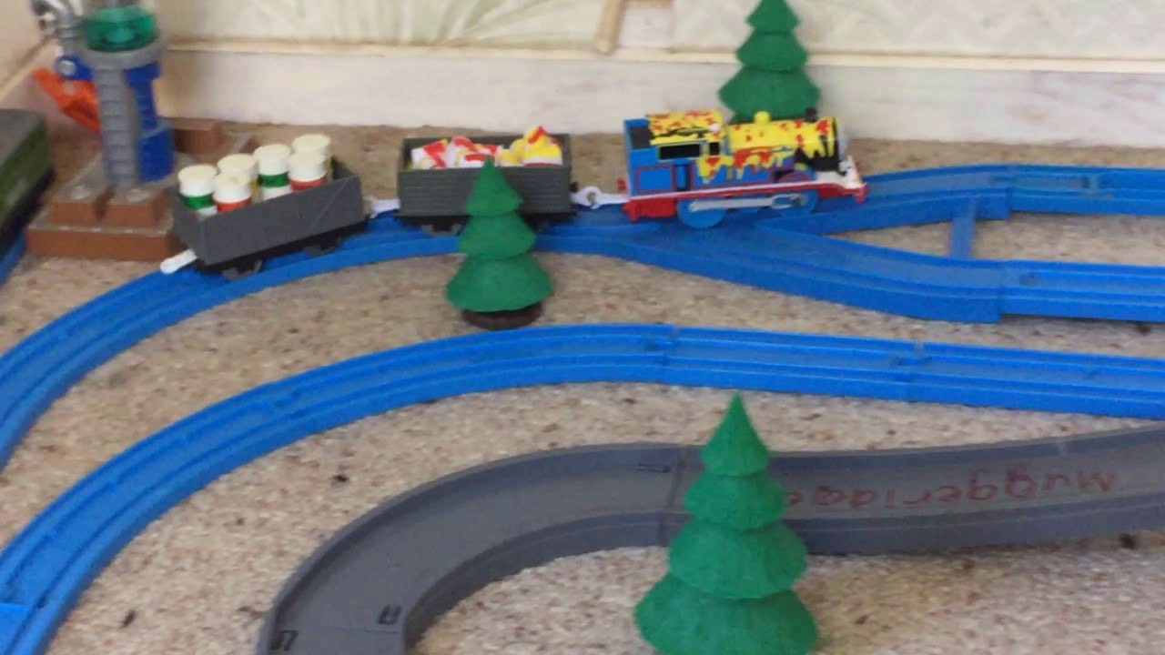 Custom Thomas makes a mess