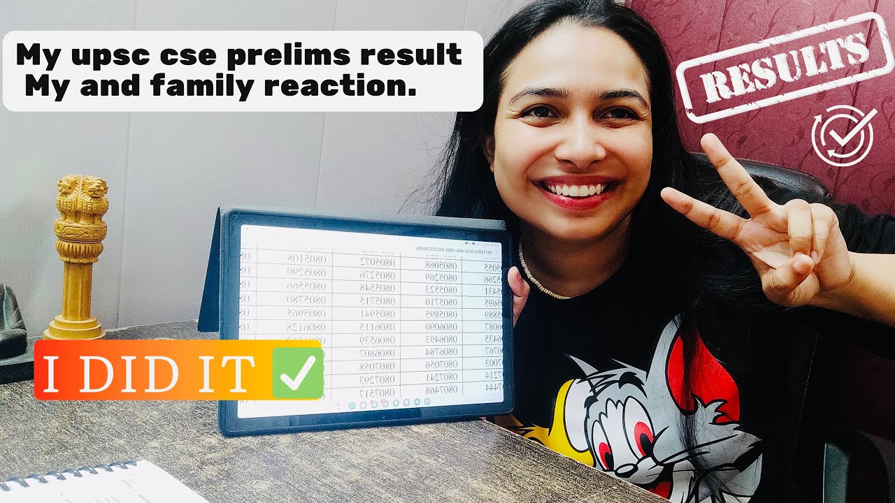 My UPSC CSE Prelims 2024 Result 😍My and Family Reaction