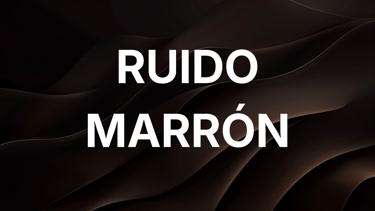 🌑 Ruido marrón para dormir mejor | 10 horas | Ruido estable