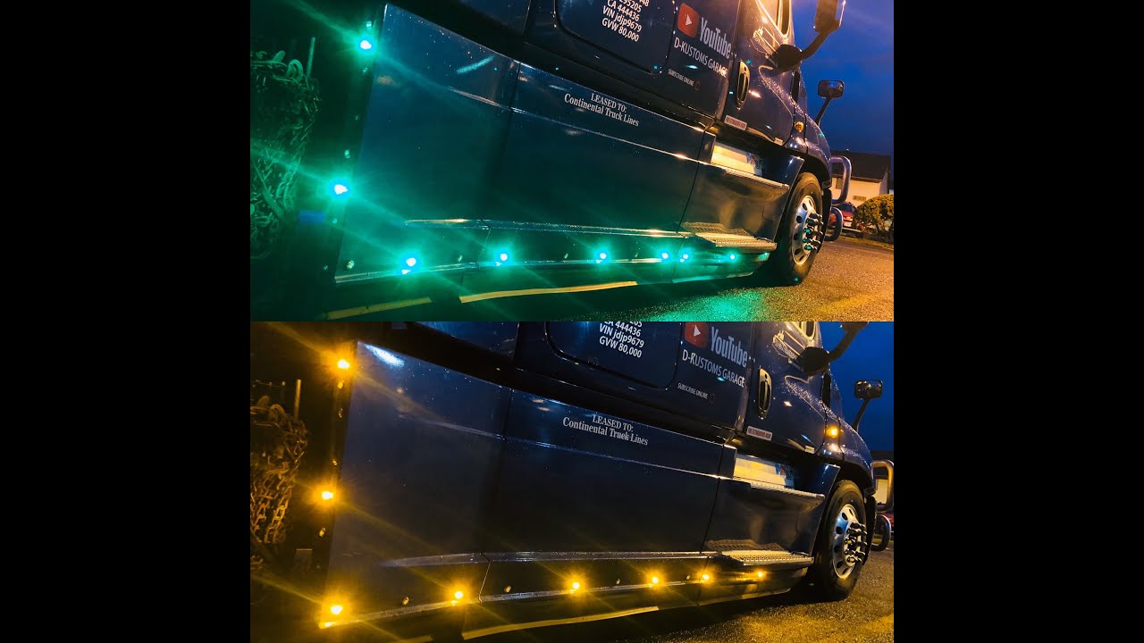Cascadia GREEN LED SKIRTS kit