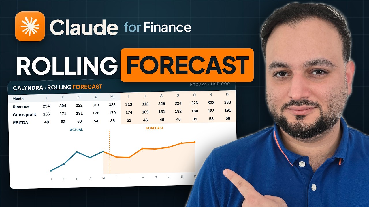 How to Build a Dynamic Rolling Forecast with Claude (CORRECTLY)