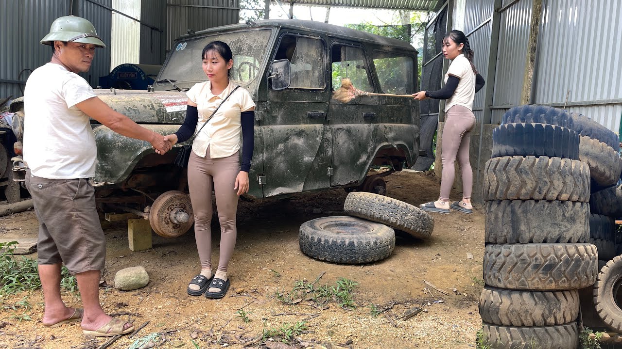Girl Restores UAZ Abandoned By Previous Owner After About 30 Years, Is It Still Working?