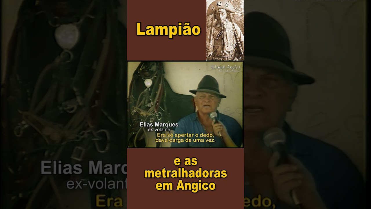 Lampi&atilde;o e as metralhadoras em Angico         #shorts  #cangaceiros #lampiao  #canga&ccedil;o