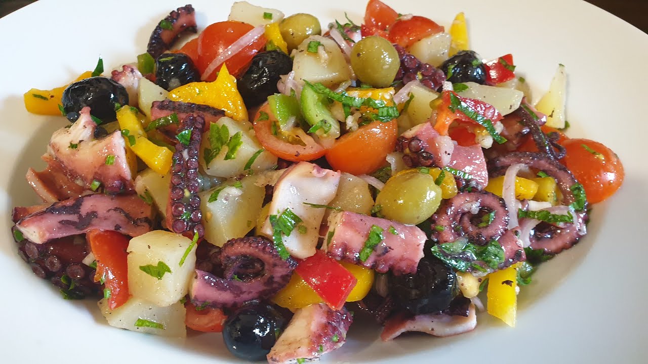 سلاطة قرنيط salade de poulpe