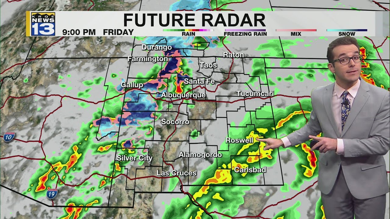 Rain/snow, briefly colder air, & breezy