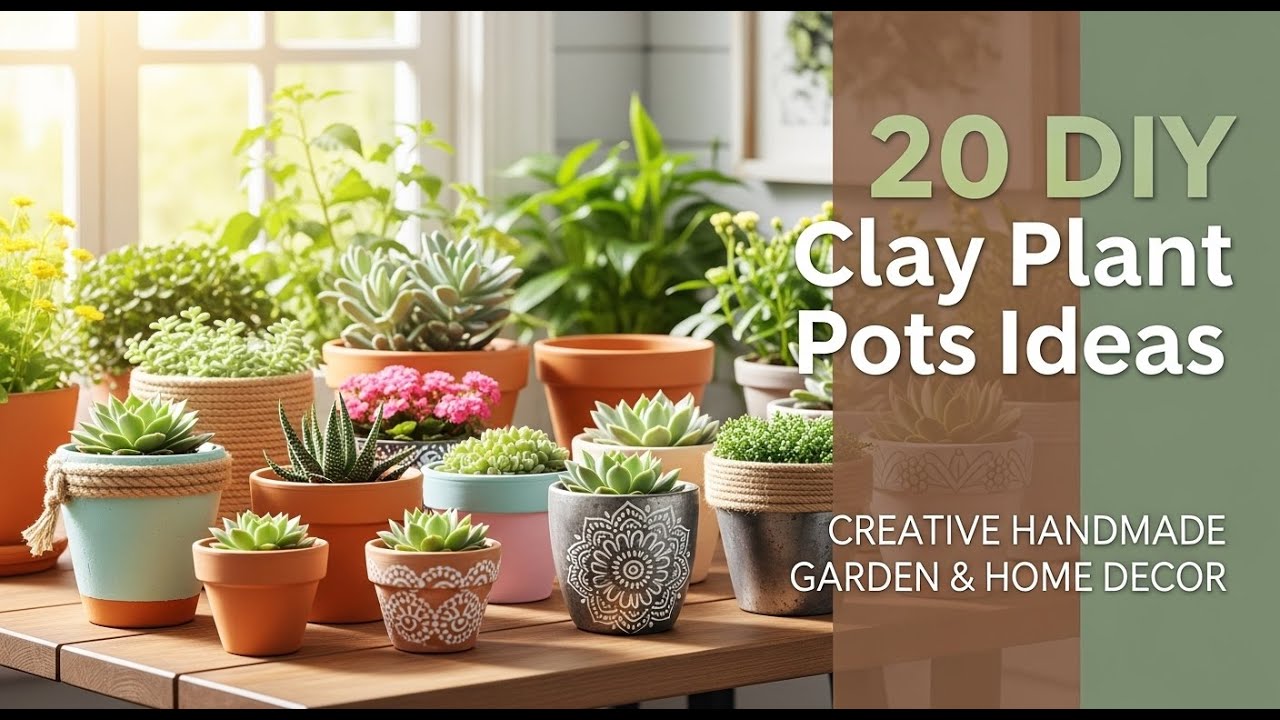 From Clay to Charm: 20 DIY Plant Pot Designs for Every Space”