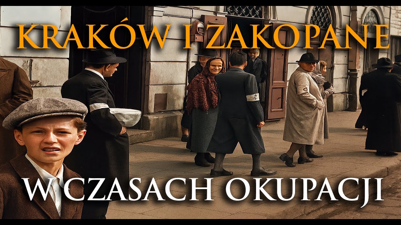 KRAKÓW i ZAKOPANE w CZASACH NIEMIECKIEJ OKUPACJI | ORYGINALNIE KOLOROWY UNIKAT - Remasterowany AI
