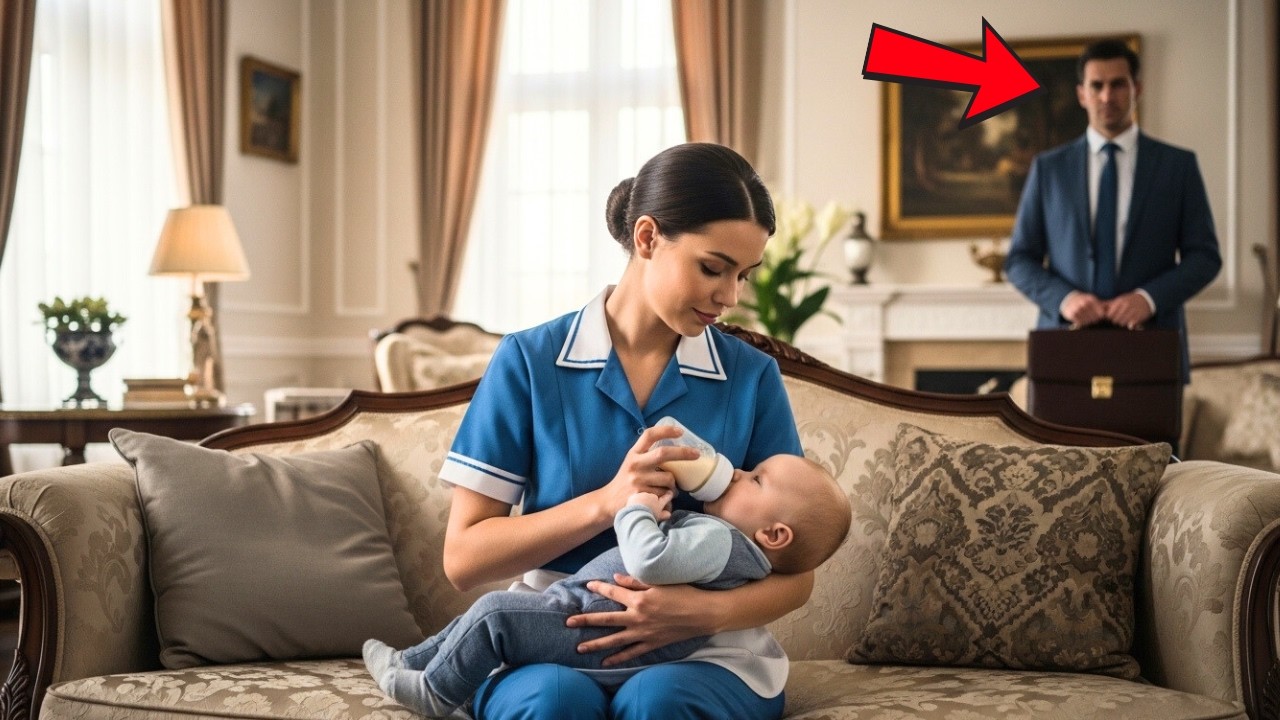 La Domestica ha calmato il figlio del Milionario… la sua reazione ha scioccato la famiglia.