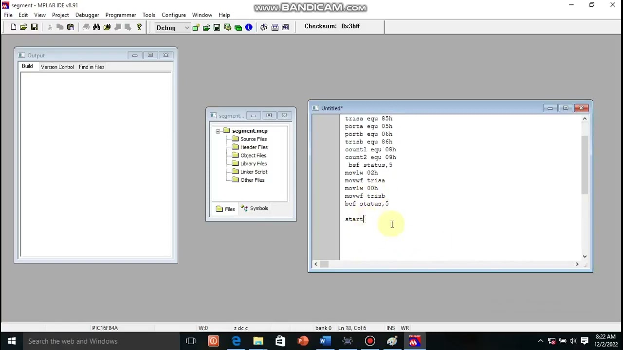 (Basic pic programming) 7 Seven segment display with P16F84A