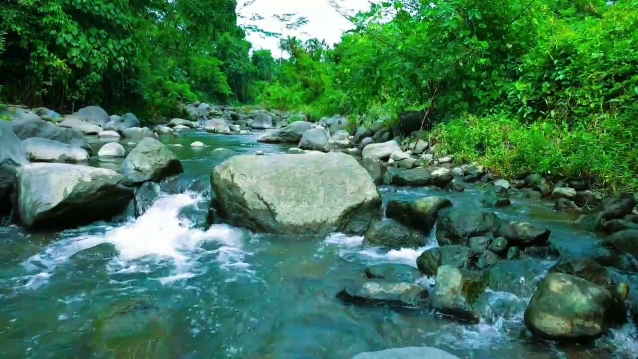 4 Hours Crystal Clear River Flow ASMR | Pure Nature Sounds for Deep Sleep & Relaxation