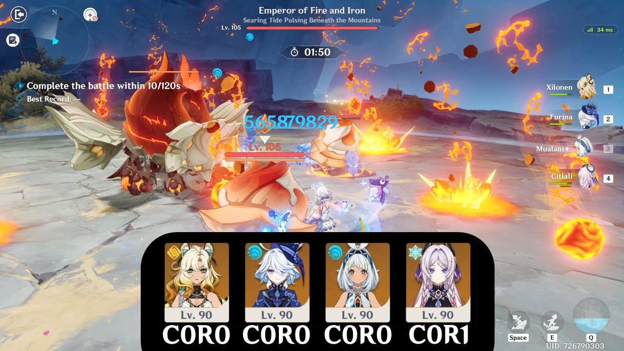 C0R0 Mualani vs PYRO CRAB | Stygian Onslaught 6.3 | Emperor of Fire and Iron