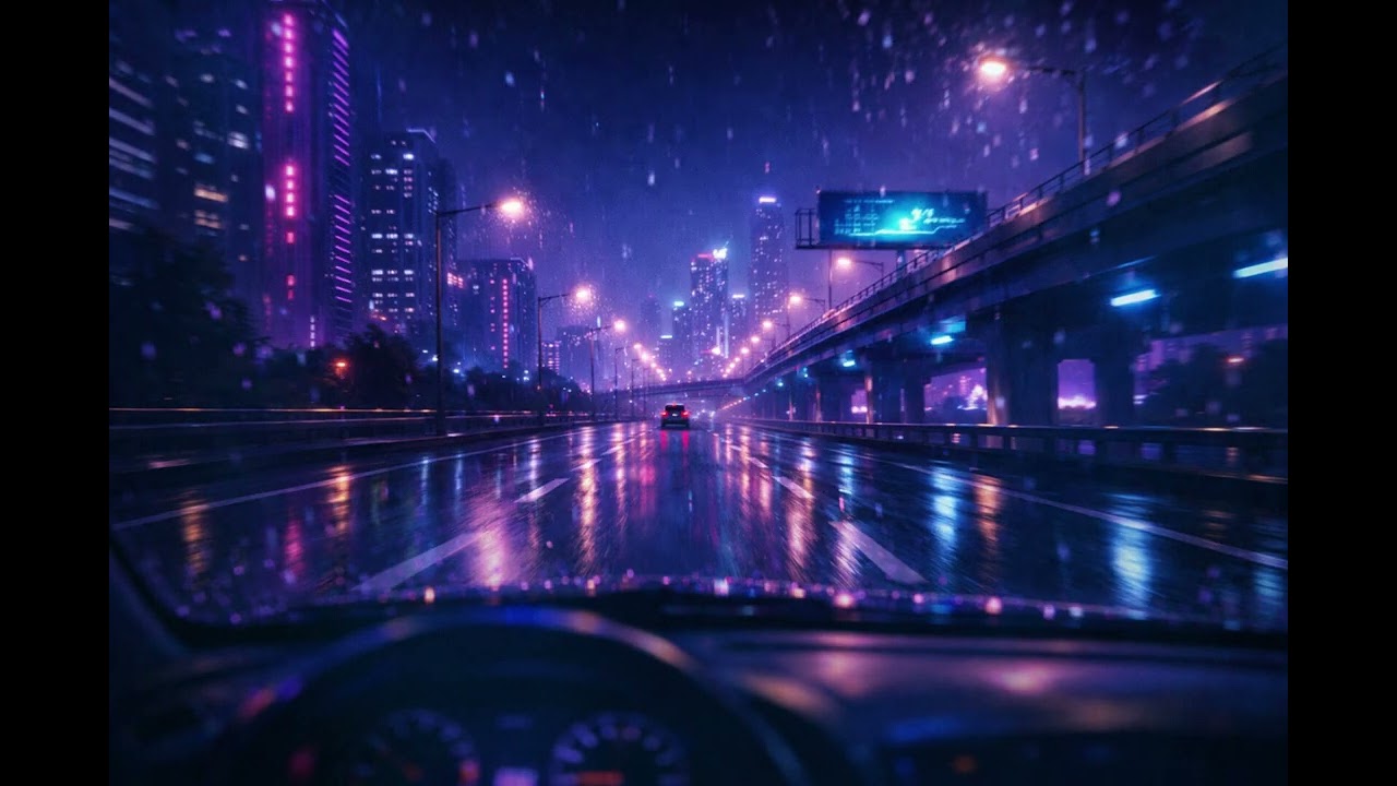 Neo City Pop Night Drive 🌃 | Rainy Neon City Vibes | Lumo Playlist