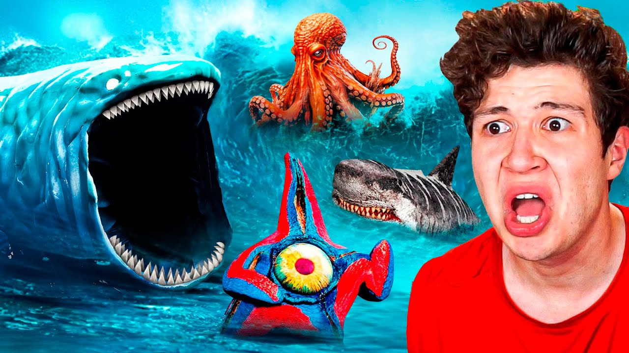 ENFRENTO al BLOOP vs KRAKEN vs MEGALOD&Oacute;N en GTA 5... 🐋🌊 (Mods)