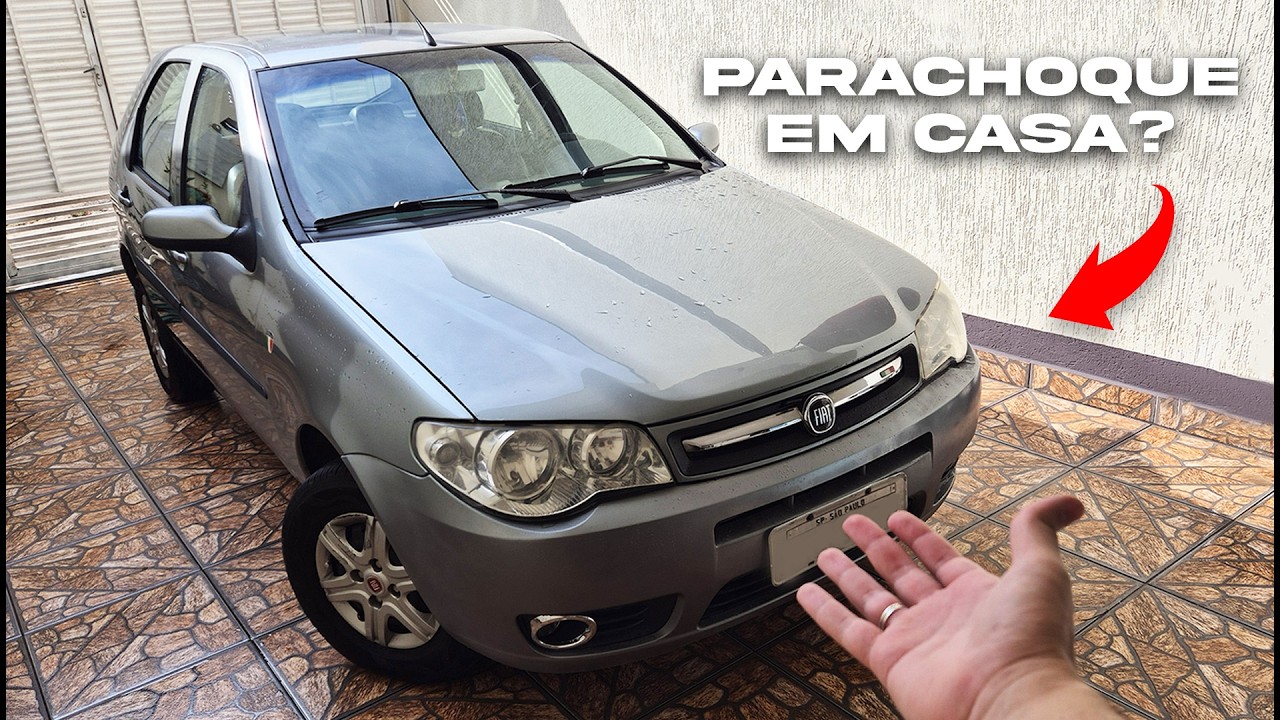 Troquei o PARACHOQUE do PALIO em Casa! - Pintei e Montei e deu nisso ai...