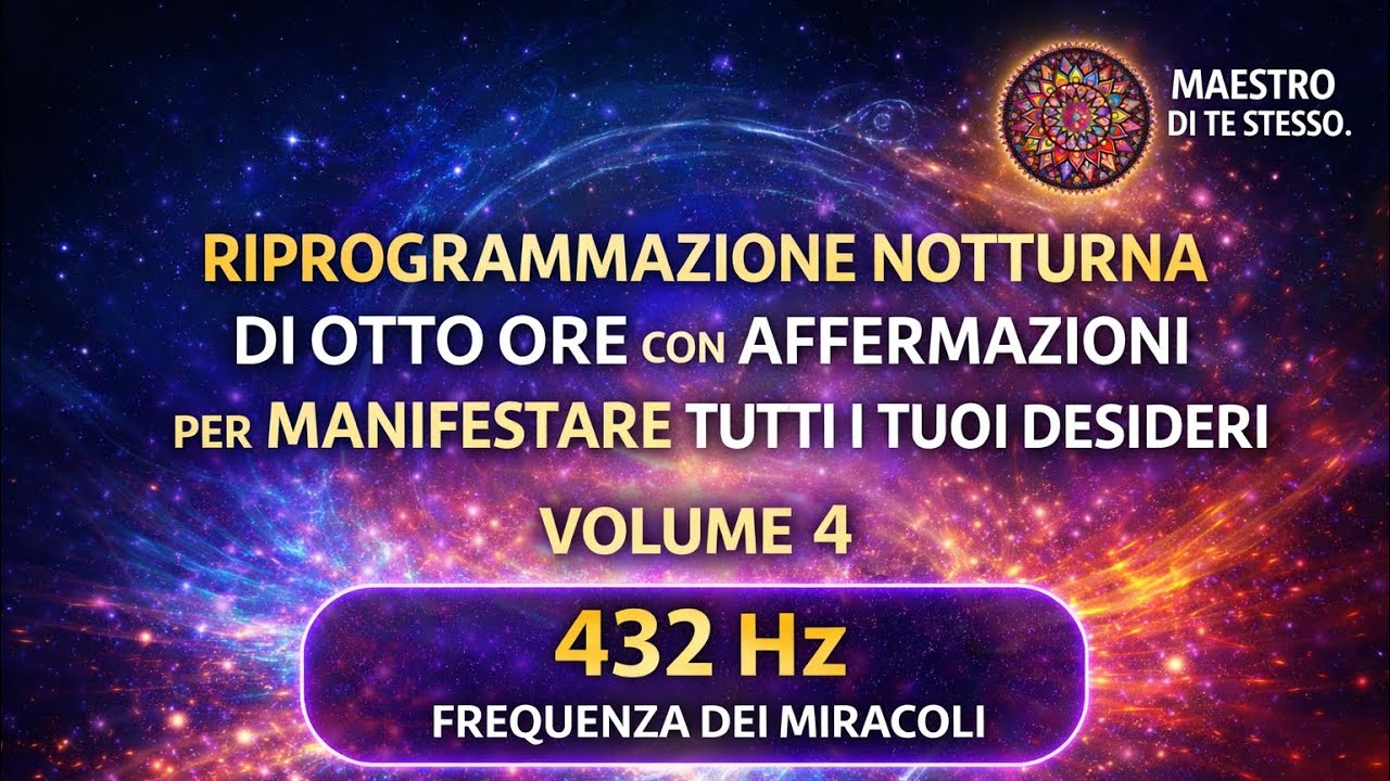 QUESTA RIPROGRAMMAZIONE CAMBIA TUTTA LA TUA VITA MENTRE DORMI