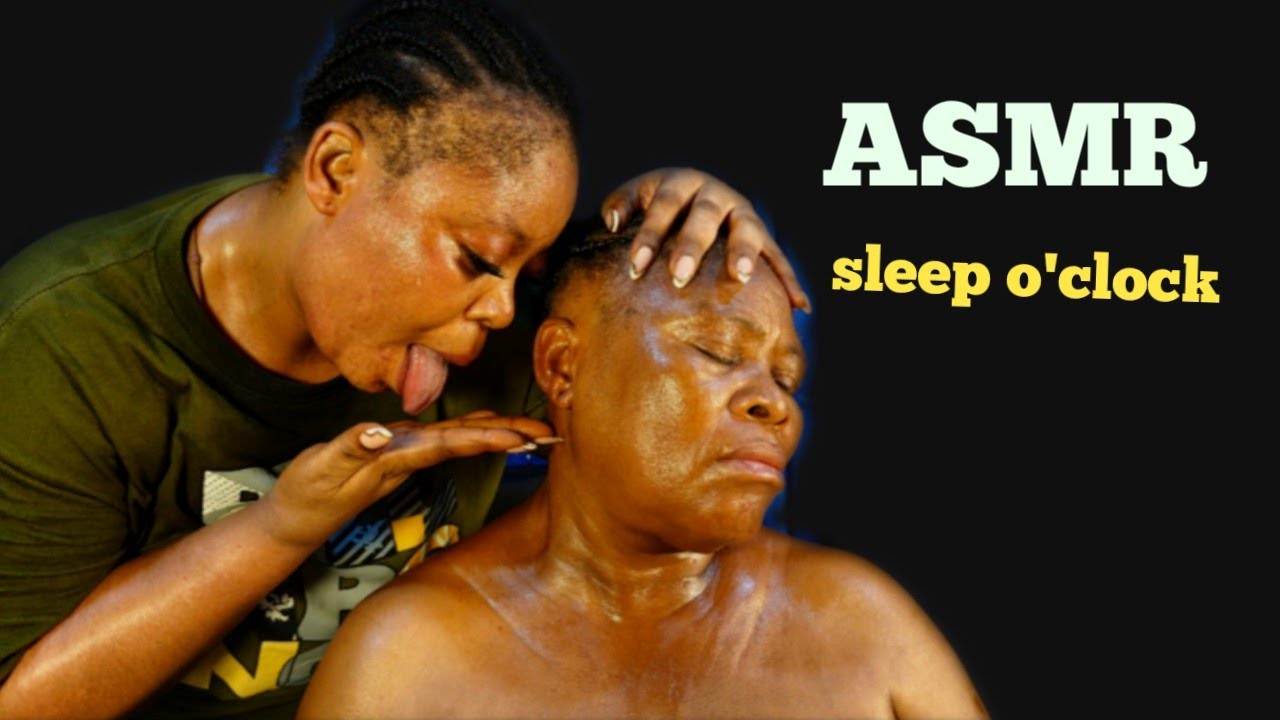 ASMR✨ intense back, neck & shoulder massage, oiling, no gum chewing for relaxation#asmr#relax#sleep 