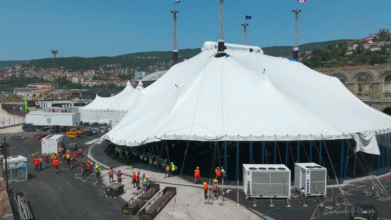 Cirque du Soleil - Alegria | Set Up in Trieste | Italy 2025