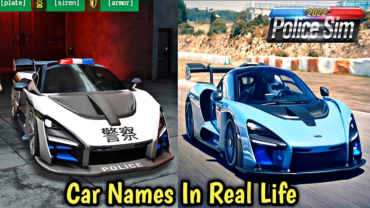 Police Sim 2022 | All Cars Names In Real Life | Developer - 