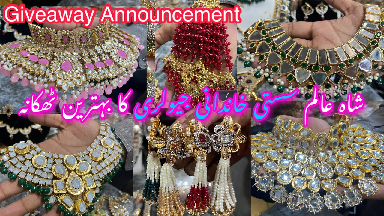 Shahalam Market Lahore -Crush, Turkish,rajwadi & nauraten,jewellery Shopping_local Bazar Pakistan