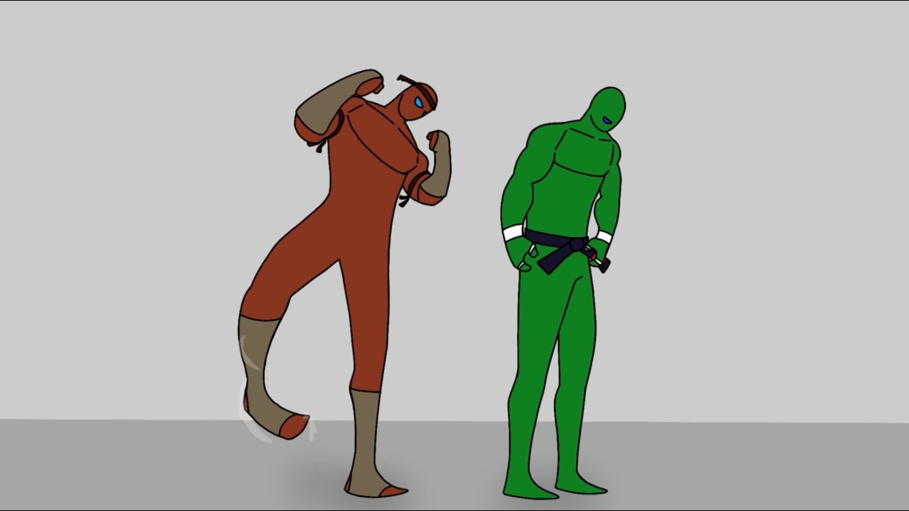 FlipaClip Animation Timelapse | Muay Thai vs BJJ