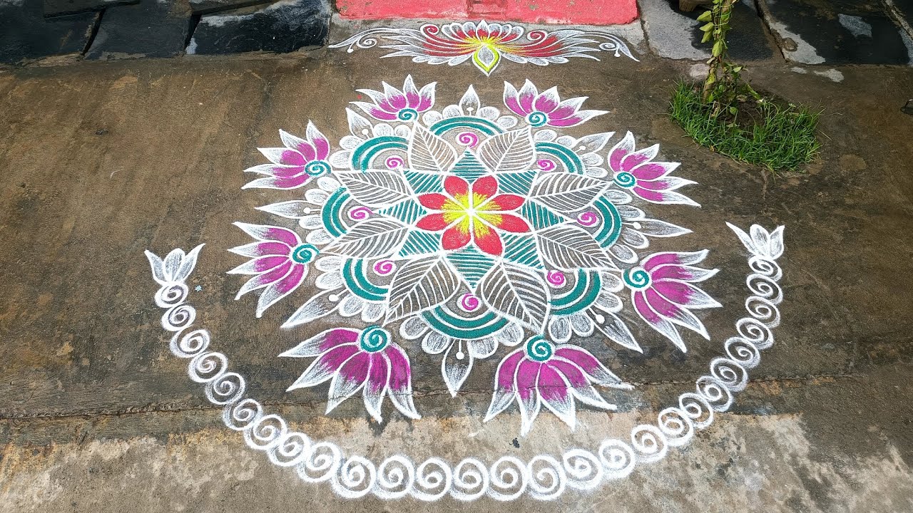 (89)🌺అందమైన ఆకర్షణీయమైన సాంప్రదాయమైన బ్యూటిఫుల్ ముగ్గులు traditional rangoli#apartmentmuggulu