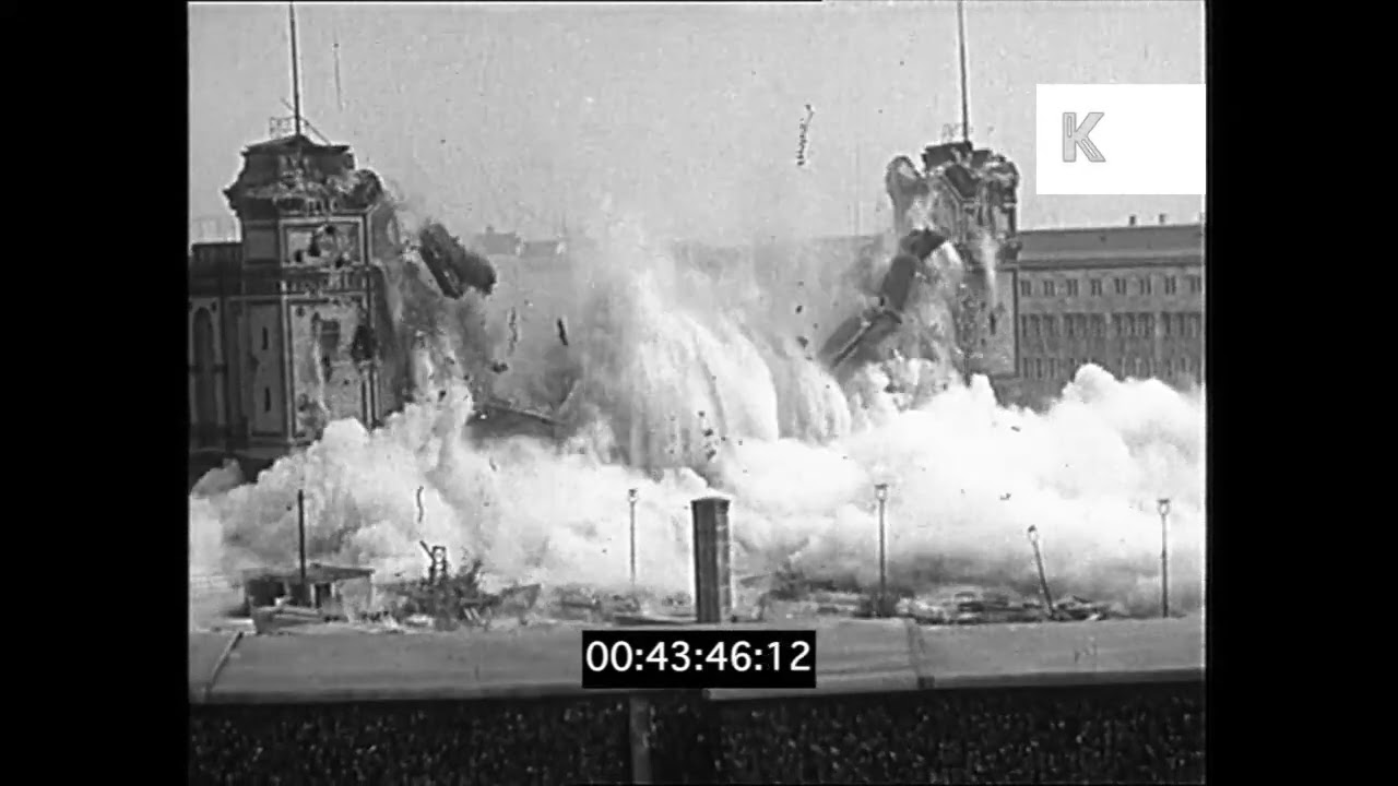 1960 Berlin, Germany, Demolition of Berlin Anhalter Bahnhof, Train Station