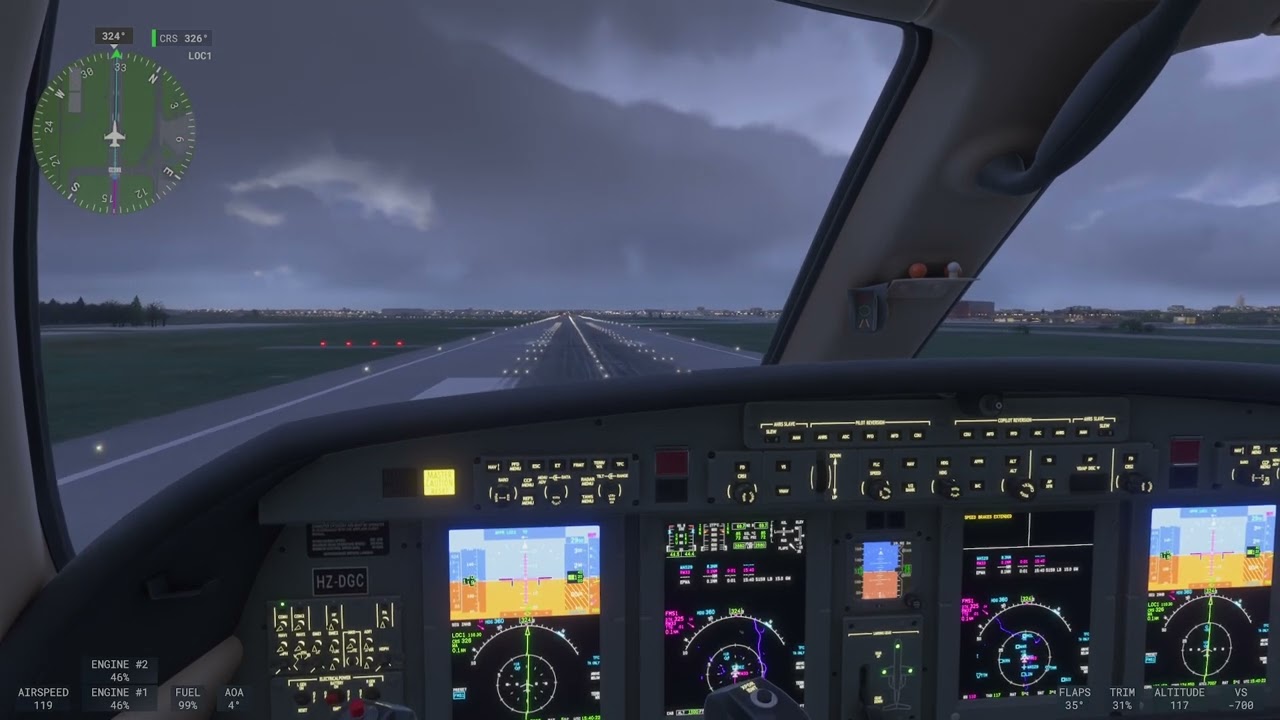 Landing at Okecie Int, Poland. Msfs 2024