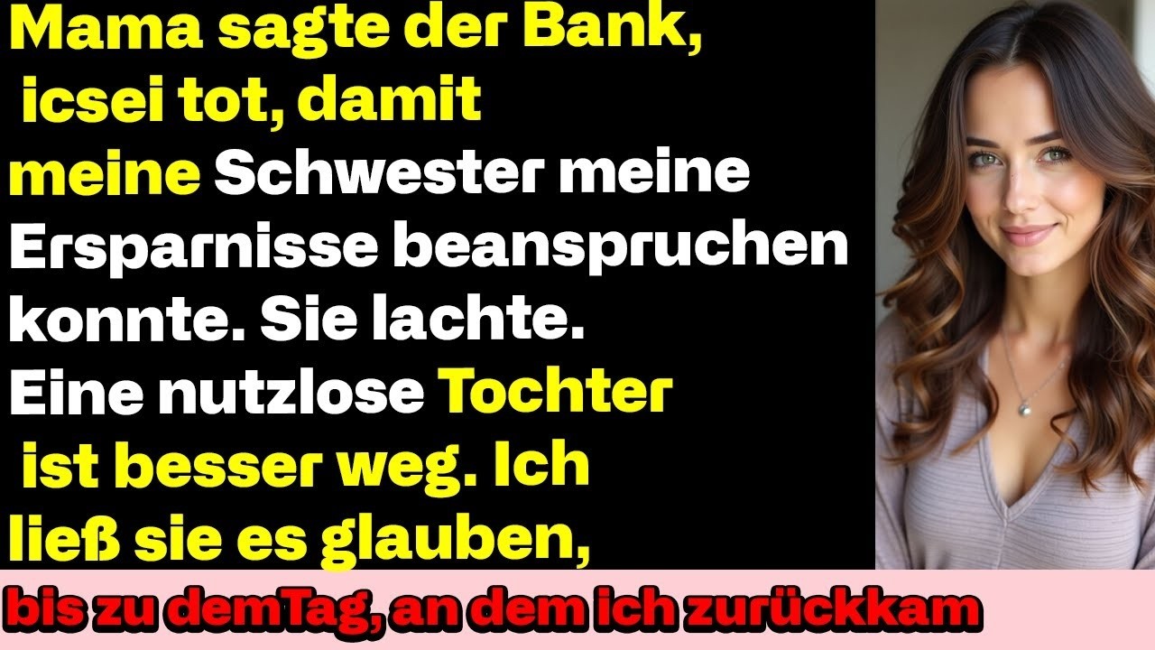 Sie erklärten mich für tot, um mein Geld zu stehlen – meine Mutter und Schwester verrieten mich.