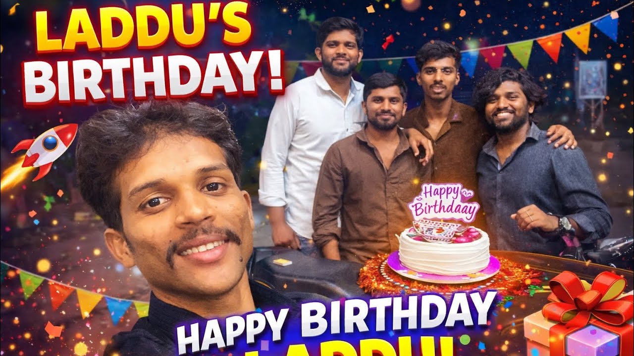 Laddu birthday party 🥳