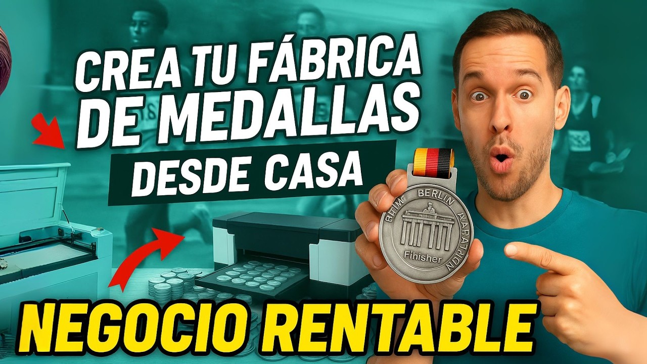 🚀 CRE TU FÁBRICA de MEDALLAS Deportivas y GANA DINERO desde CASA (Con estas MAQUINAS desde CHINA)