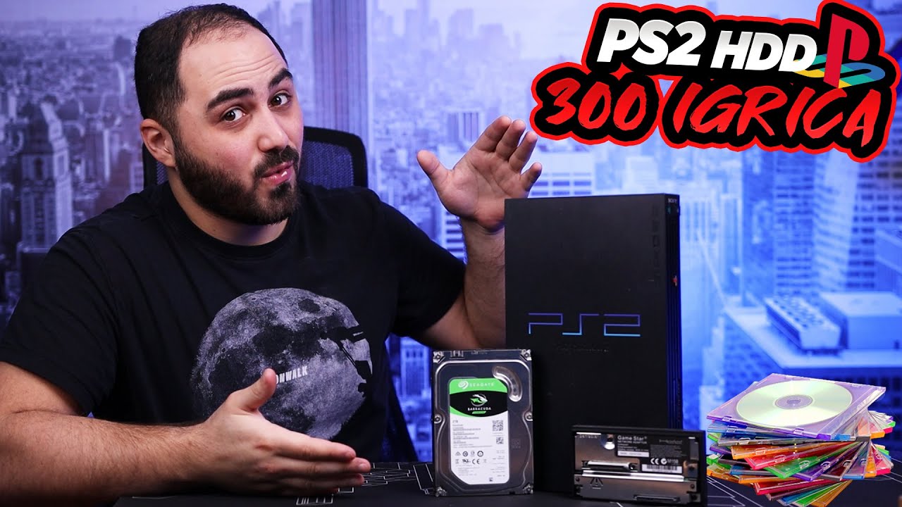 UBACIO SAM HARD DISK SA 300 IGRICA U PLAYSTATION 2 !