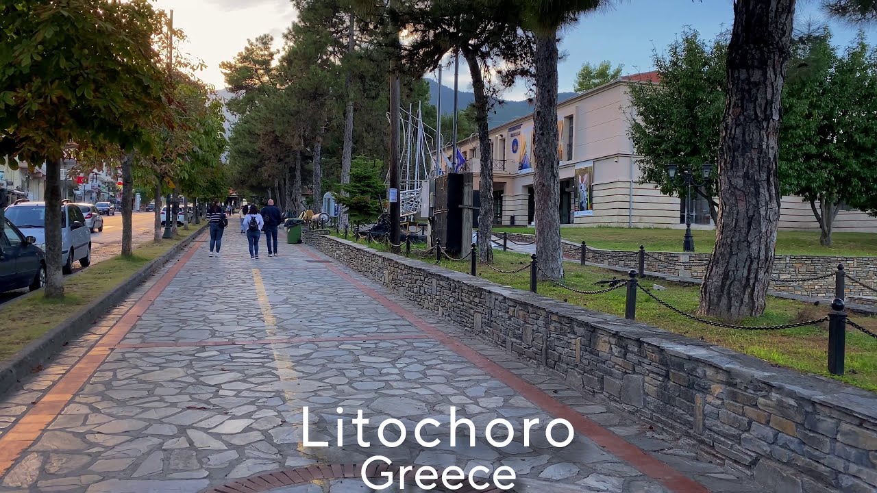 Autumn scenery in Litochoro, Greece
