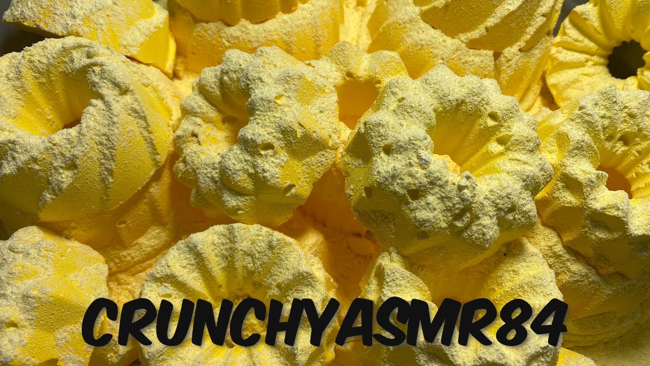Yellow Gym Chalk Bundt Cakes | Sleep Aid | Oddly Satisfying | ASMR