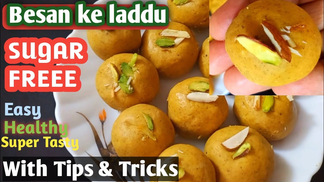Besan ke laddu recipe sugar free besan laddu kaise banate hain | Zindgi stevia sugar free ladoo