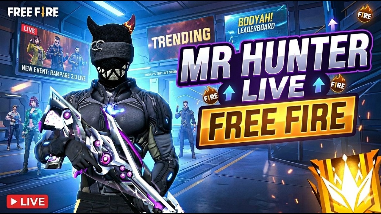 MR HUNTER  FREE FIRE  LIVE    KANNADA     #mrhunter #kannada