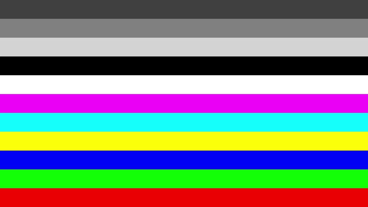Professional Monitor & TV Calibration – 4K SMPTE, PLUGE, Grayscale, RGB Ramps