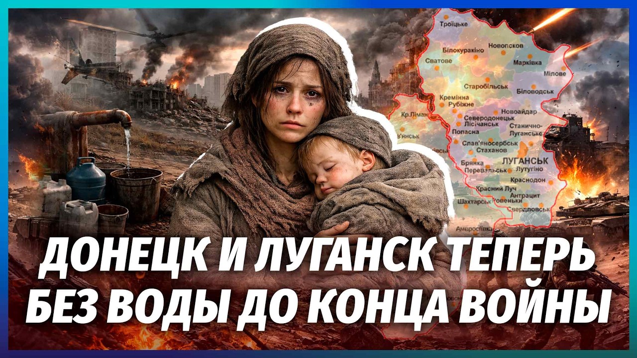 ЛОПНУЛ ГЛАВНЫЙ ВОДОПРОВОД ДОНБАССА! Донецк и Луганск ИСЧЕЗАЮТ С КАРТЫ! Люди МАССОВО БЕГУТ ИЗ РЕГИОНА
