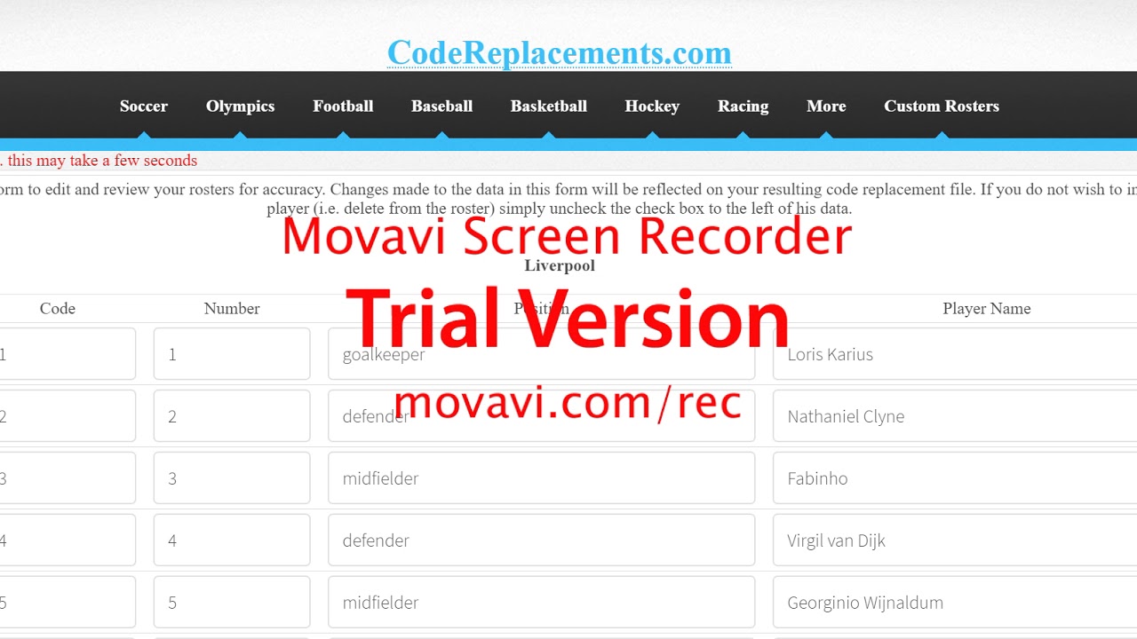 Code Replacements
