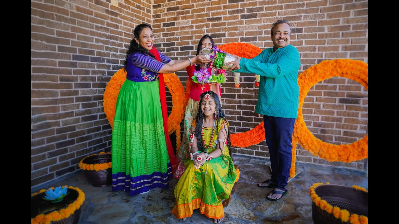 Half saree ceremony in USA | Dallas | Texas