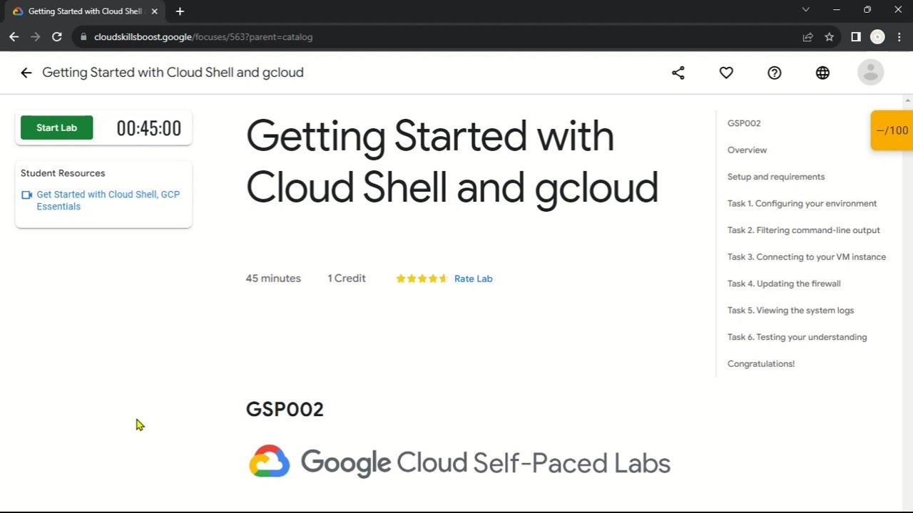 Getting Started with Cloud Shell and gcloud | GSP002 | Solution