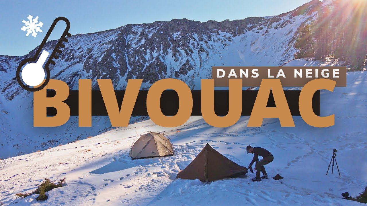ON A DORMI EN TENTE DANS LA NEIGE ! bivouac de 24h en montagne