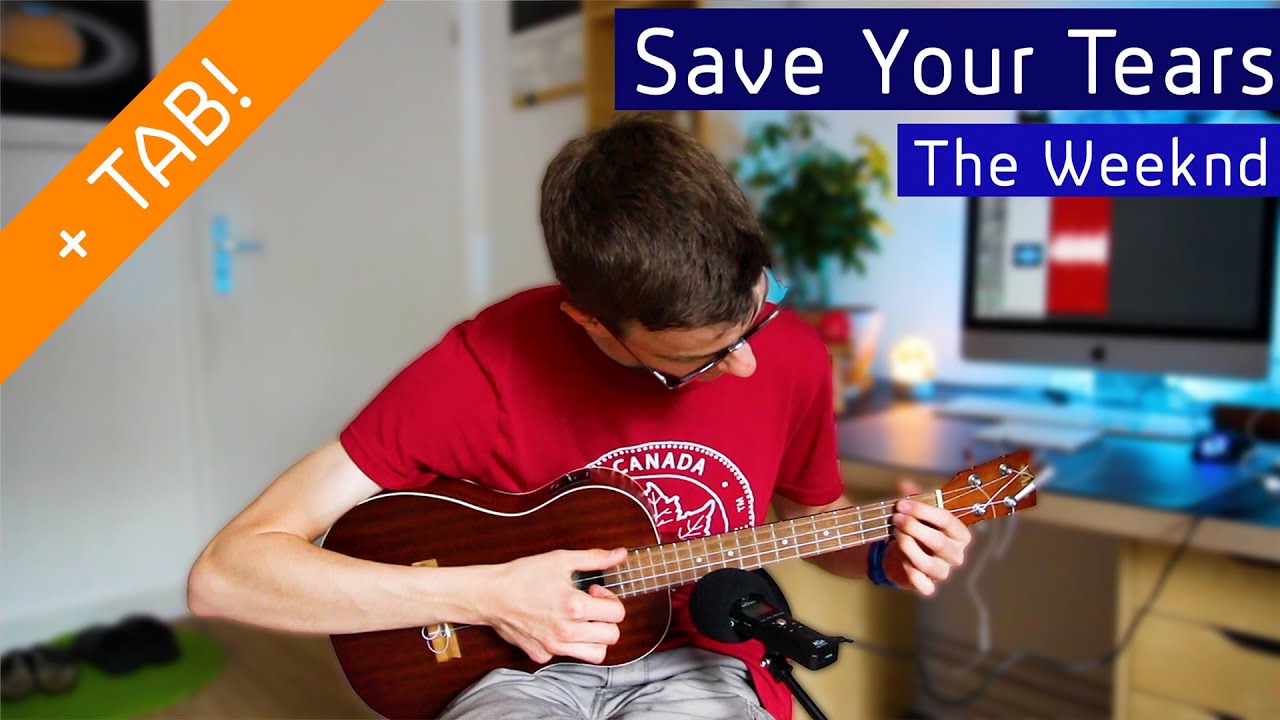 The Weeknd - Save Your Tears | Ukulele Fingerstyle Cover + TAB