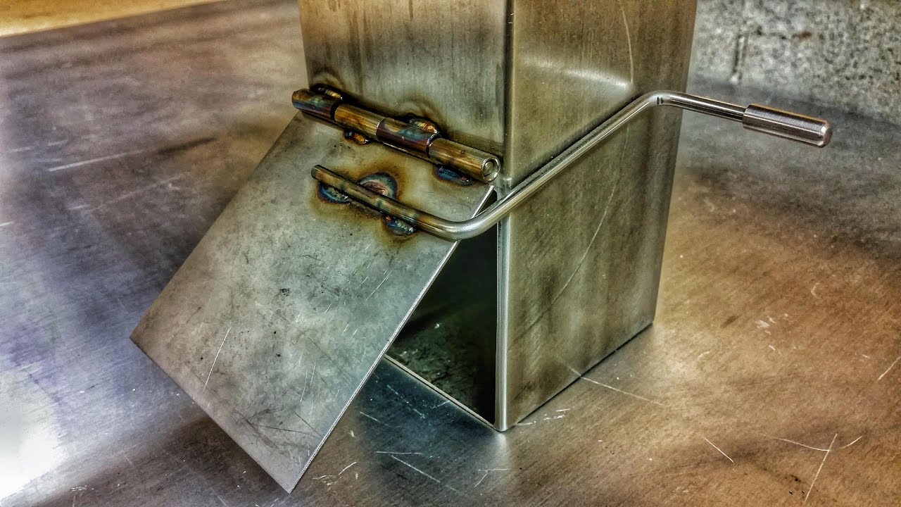 Luftzufuhr für die Feuerbox - Smoker selber bauen - Projekt Edelstahl Smoker #3