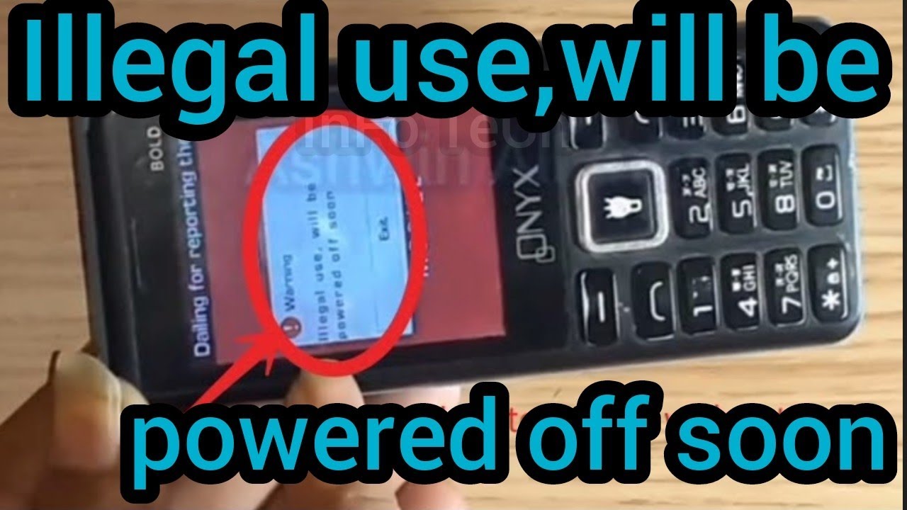 Illegal use,will be powered off soon problem solution all keypad itel,lava,karbon,Qnxy,Kivi,colors