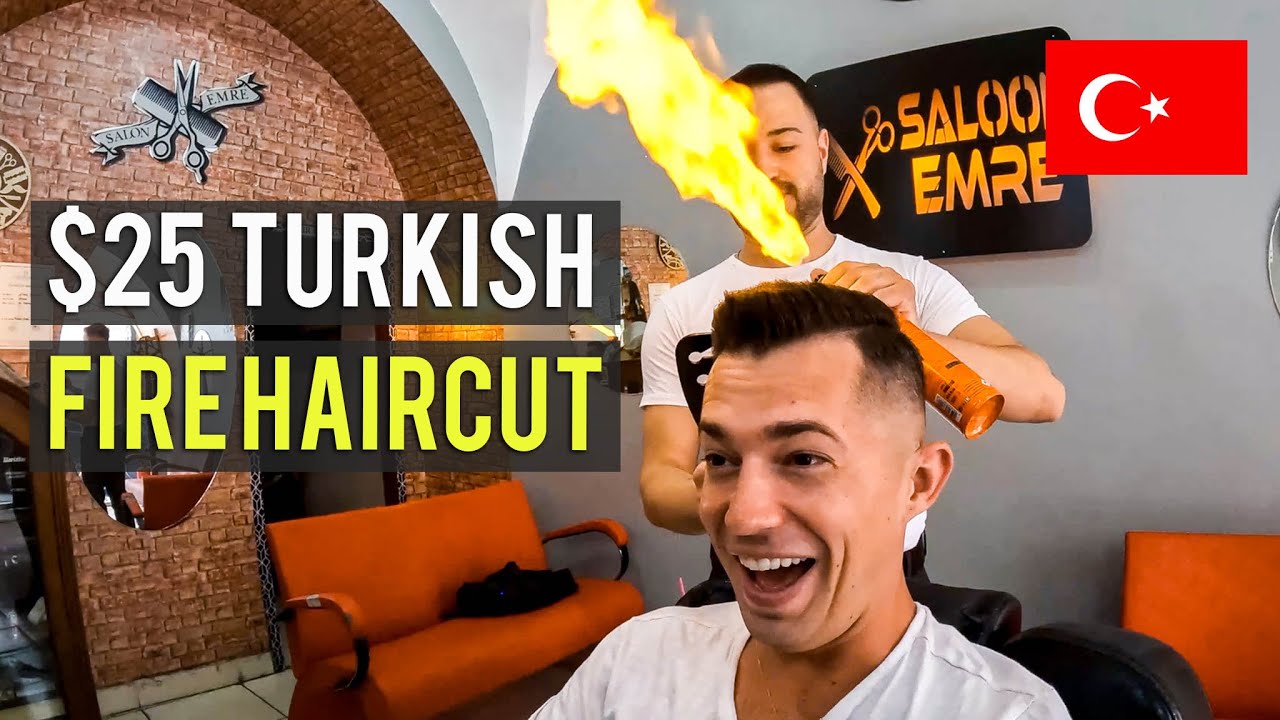 Турецкая стрижка FIRE за 25 долларов 🇹🇷