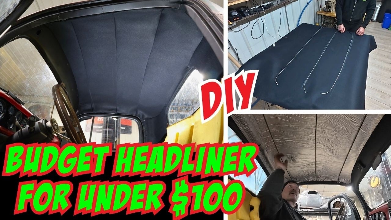 DIY Headliner on the cheap for our 1948 Mercury Pickup!